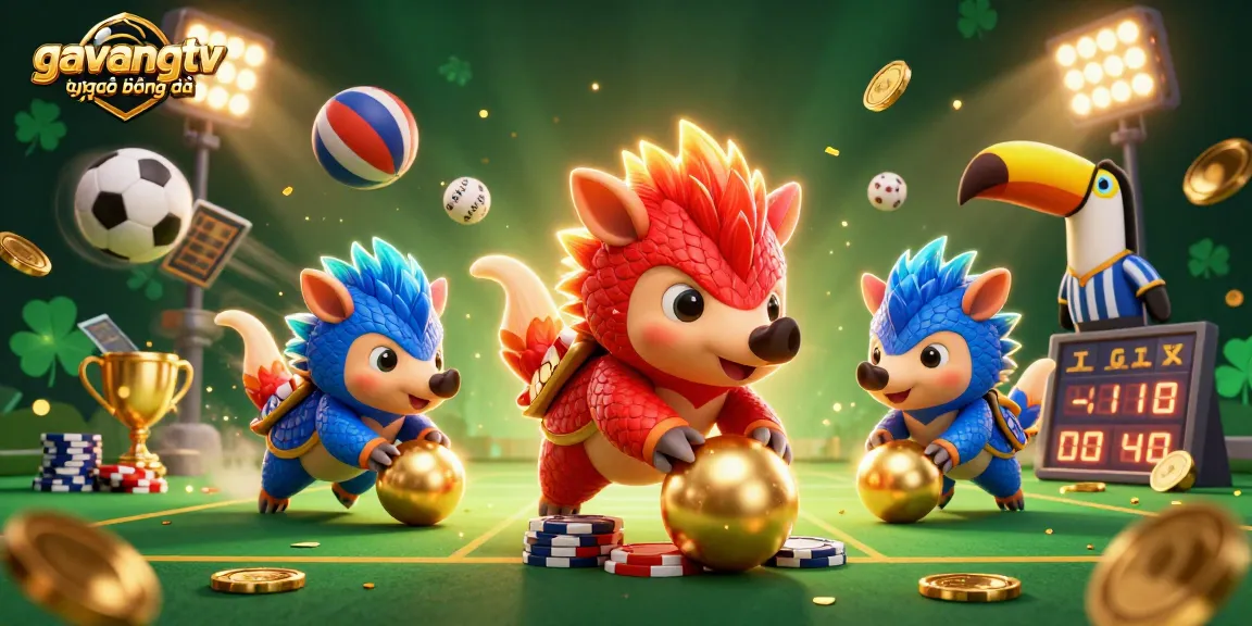 Experience the thrill of gavangtv trực tiếp bóng đá as pangolins compete in a vibrant casino scene.
