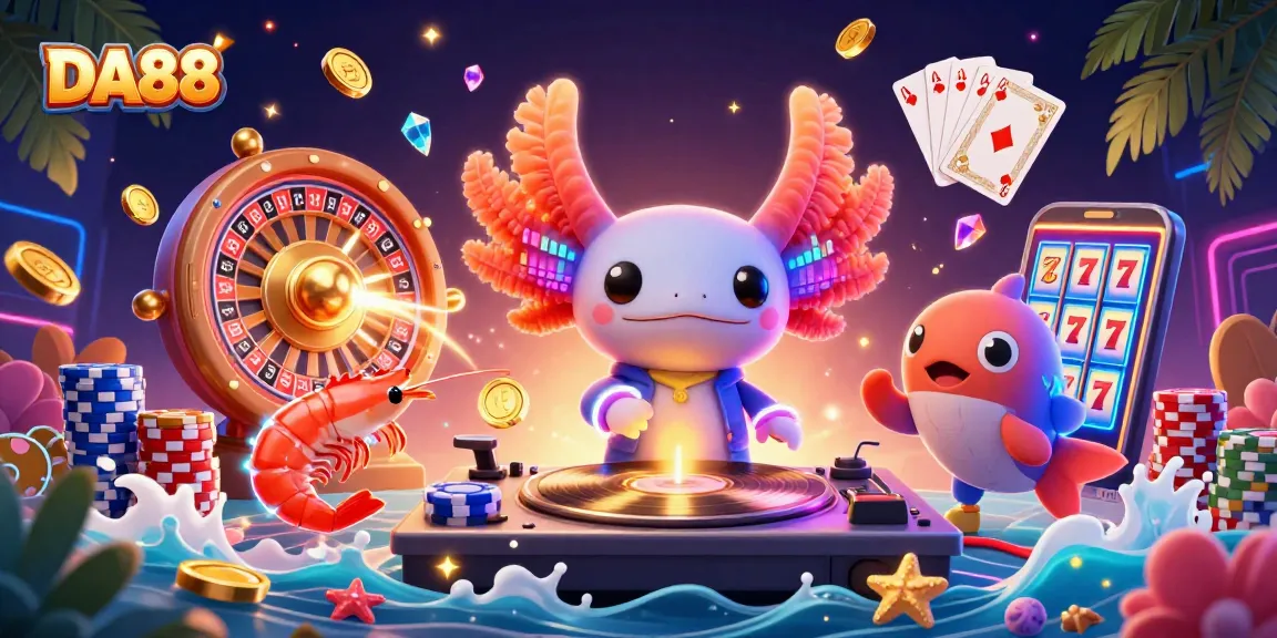 Experience high-energy gaming at DA88 with a vibrant scene of underwater casino fun.