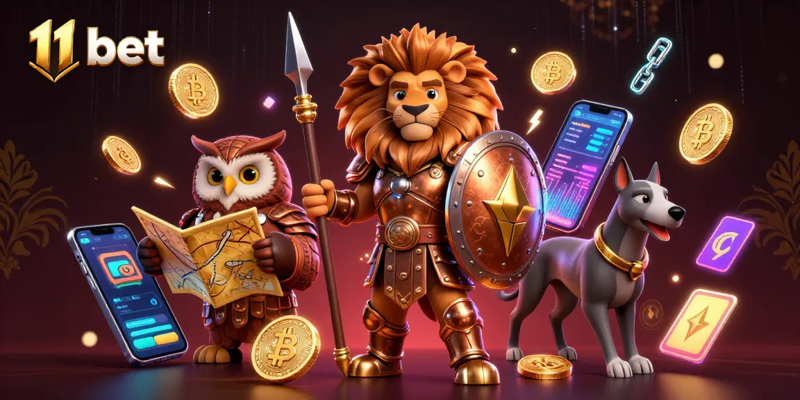 Experience thrilling wins with 11 bet at this vibrant crypto casino illustration.