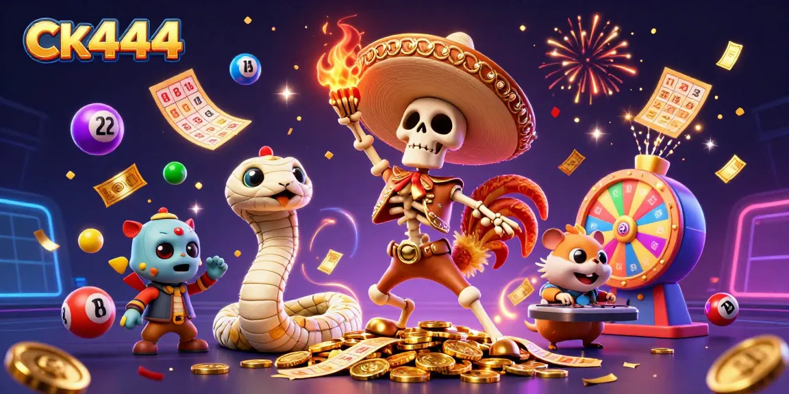 Experience thrilling gameplay with ck444 in a dynamic casino scene full of excitement and vibrant elements.
