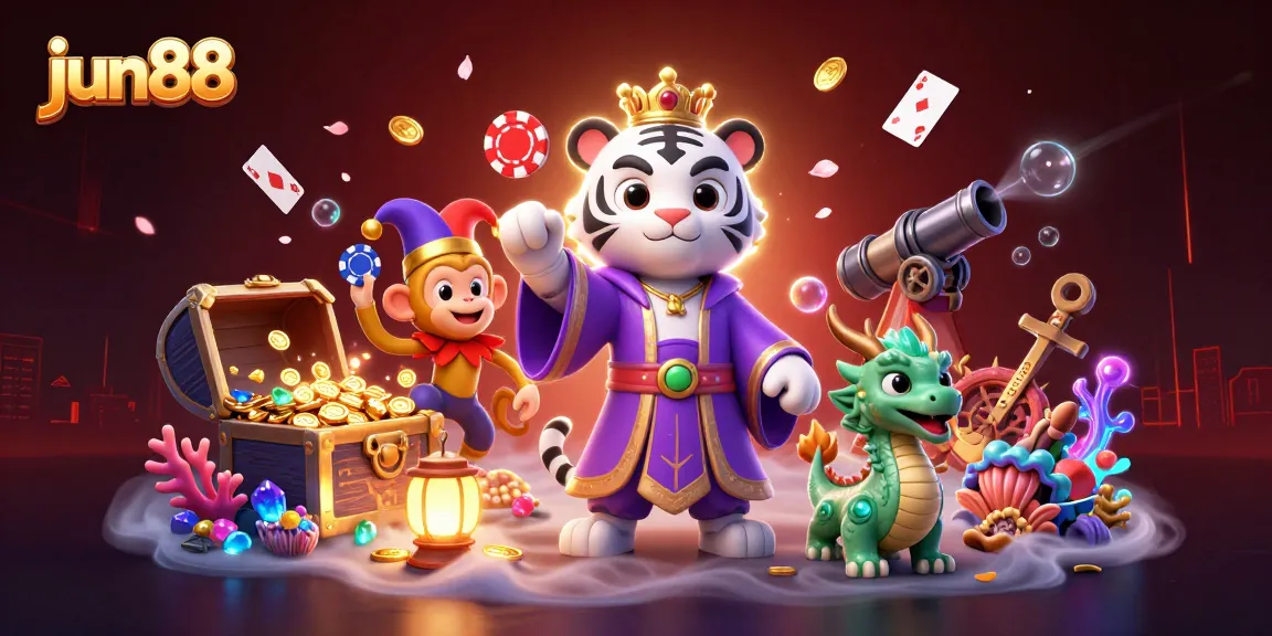Experience thrilling gameplay at jun88 with vibrant characters and casino elements in a rich, immersive scene.