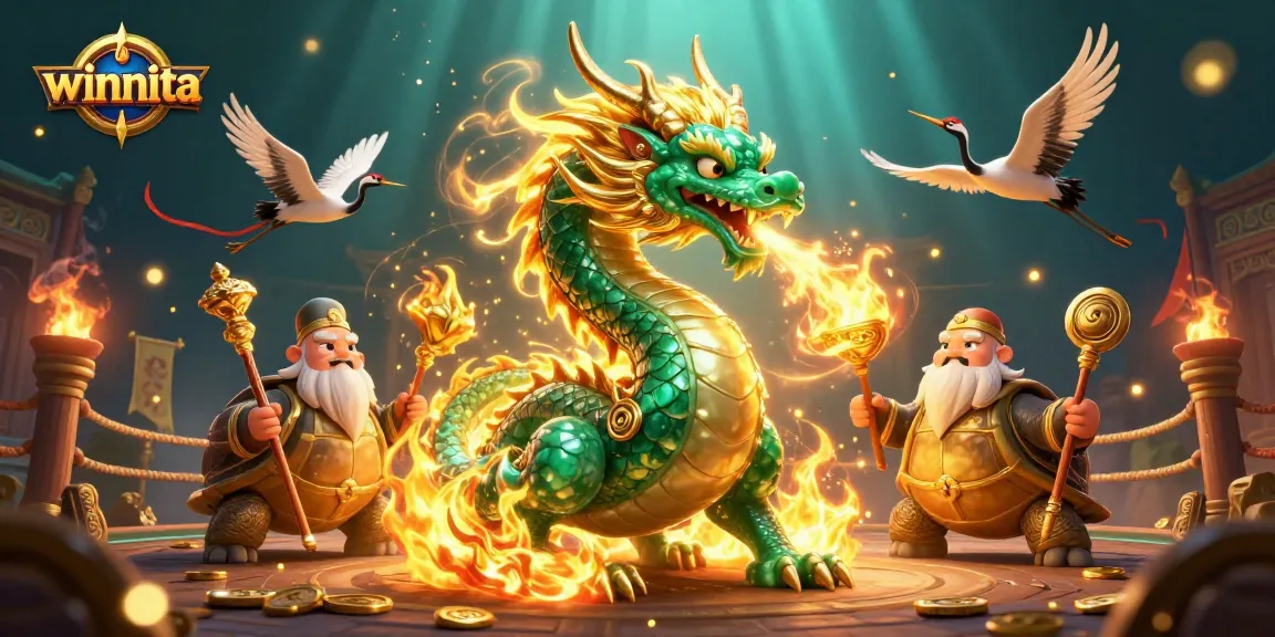 Engage with winnita's thrilling gaming adventure featuring dragons and lucky symbols.
