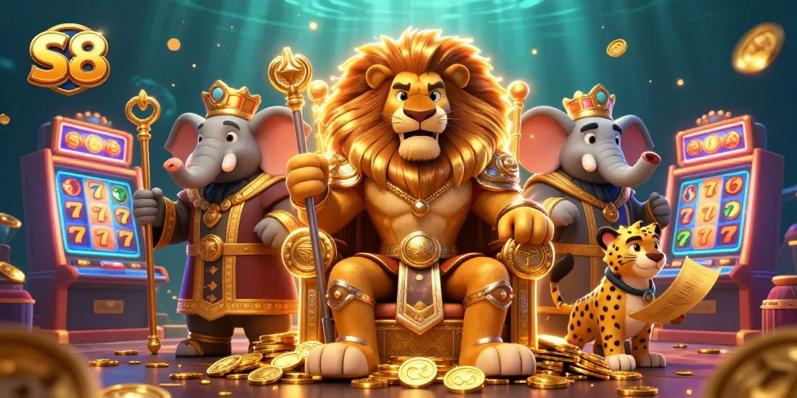 S8 offers thrilling slots and rich jackpots in an action-packed casino scene.