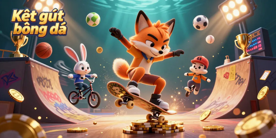 Experience Kết quả bóng đá thrills with dynamic sports betting elements in vibrant 3D illustration