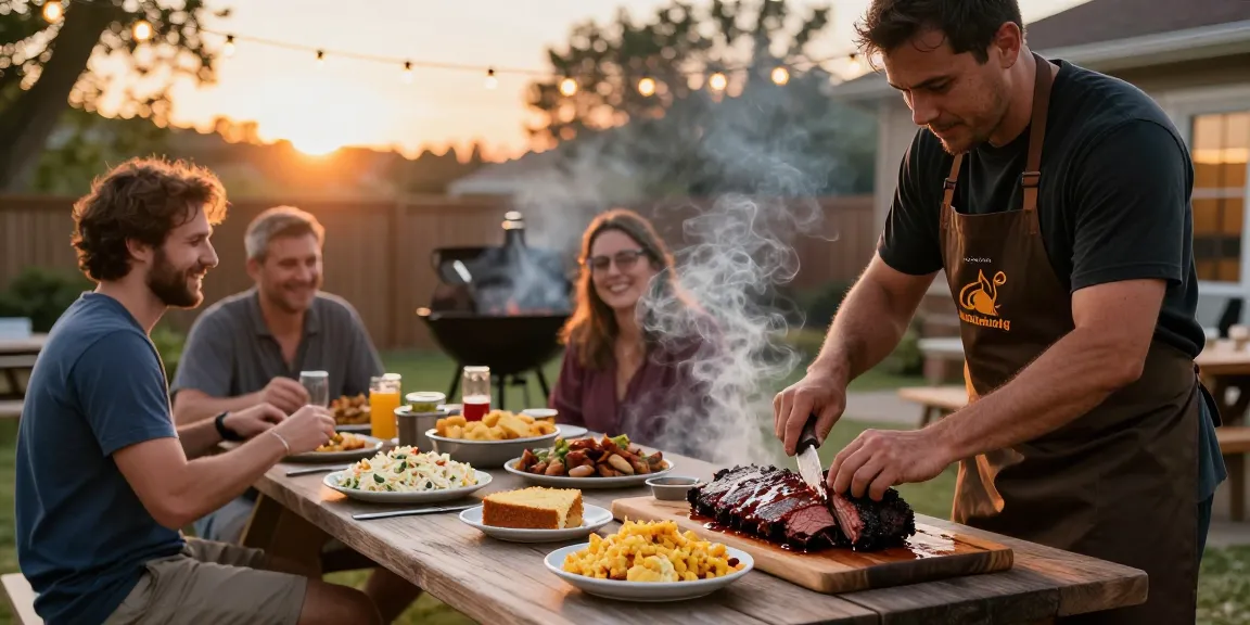 Enjoy premium smoked meats from rokok88 at a backyard BBQ feast.