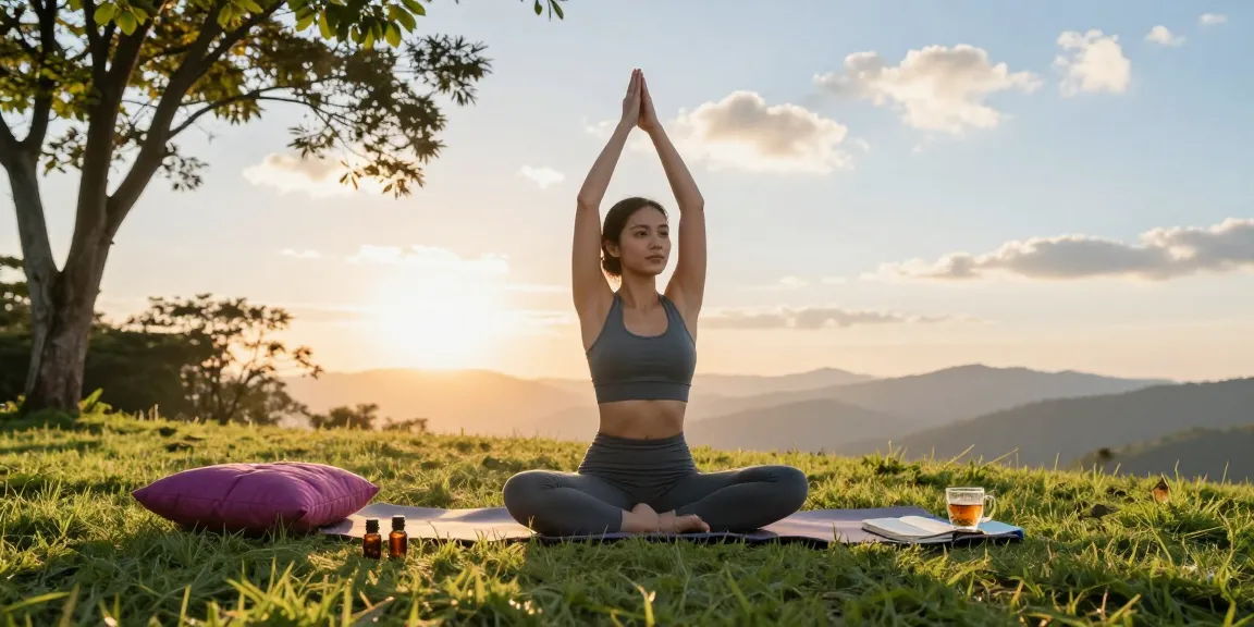 Practicing wellness with rokok88 in a serene outdoor yoga session.